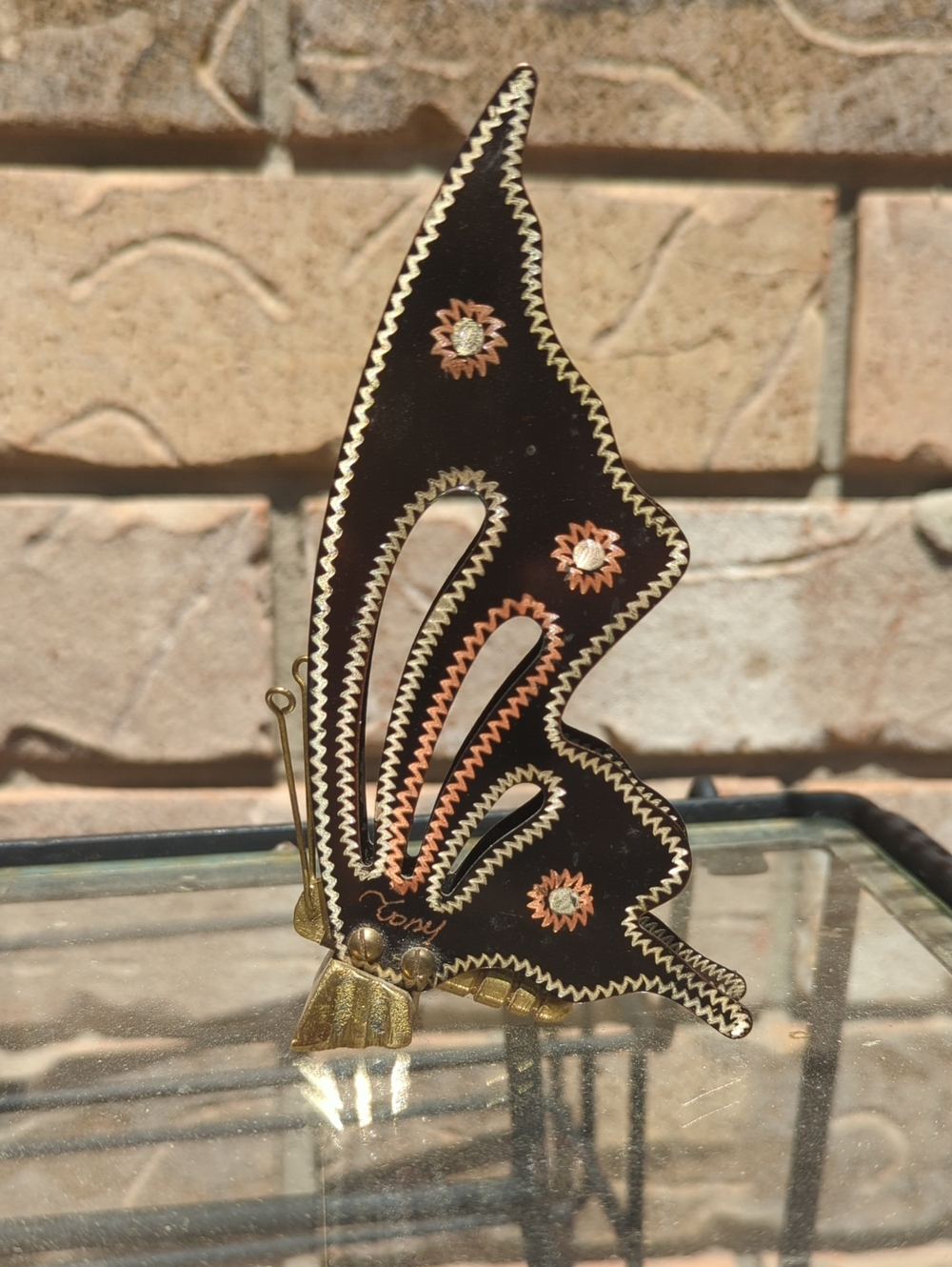 Hand Crafted Metal Butterfly